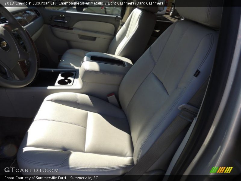Champagne Silver Metallic / Light Cashmere/Dark Cashmere 2013 Chevrolet Suburban LT