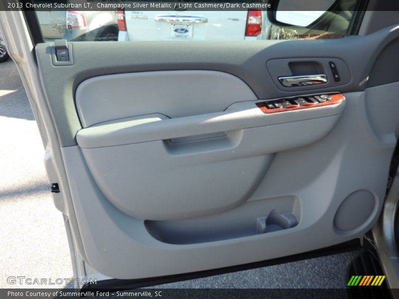 Champagne Silver Metallic / Light Cashmere/Dark Cashmere 2013 Chevrolet Suburban LT