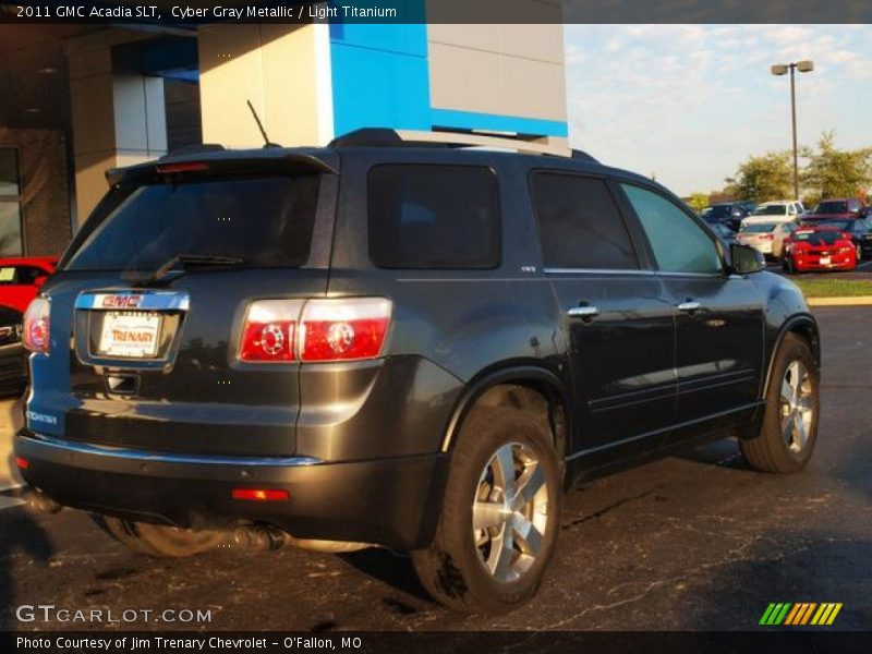 Cyber Gray Metallic / Light Titanium 2011 GMC Acadia SLT