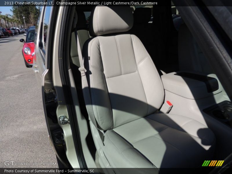 Champagne Silver Metallic / Light Cashmere/Dark Cashmere 2013 Chevrolet Suburban LT