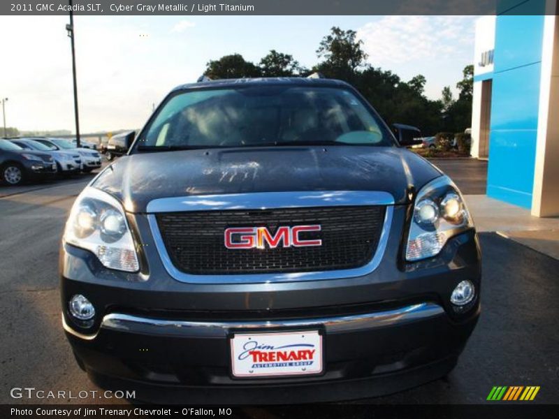 Cyber Gray Metallic / Light Titanium 2011 GMC Acadia SLT