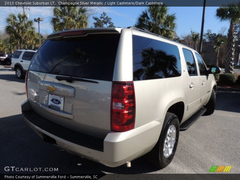 Champagne Silver Metallic / Light Cashmere/Dark Cashmere 2013 Chevrolet Suburban LT
