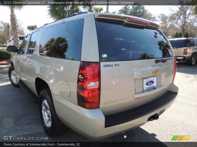 Champagne Silver Metallic / Light Cashmere/Dark Cashmere 2013 Chevrolet Suburban LT