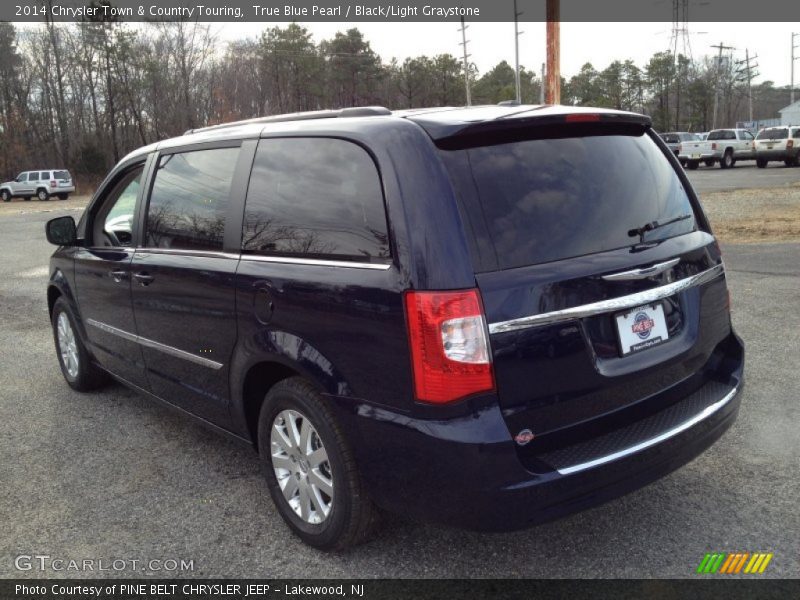 True Blue Pearl / Black/Light Graystone 2014 Chrysler Town & Country Touring