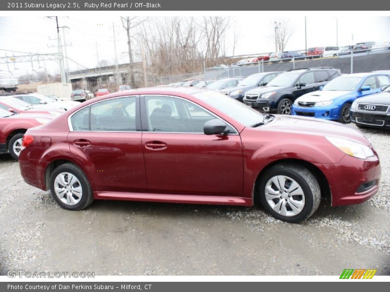 Ruby Red Pearl / Off-Black 2011 Subaru Legacy 2.5i
