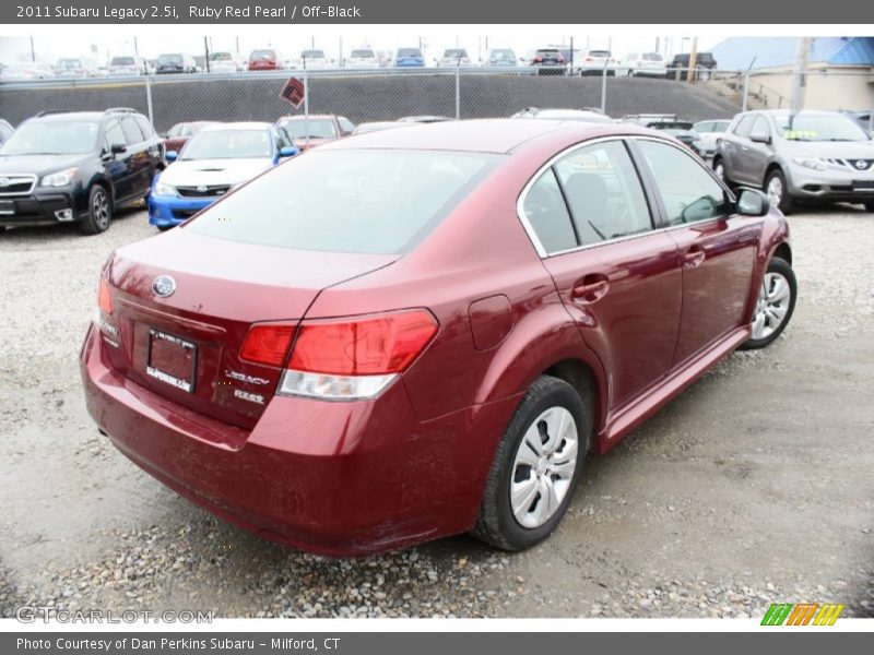 Ruby Red Pearl / Off-Black 2011 Subaru Legacy 2.5i