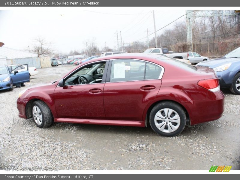 Ruby Red Pearl / Off-Black 2011 Subaru Legacy 2.5i