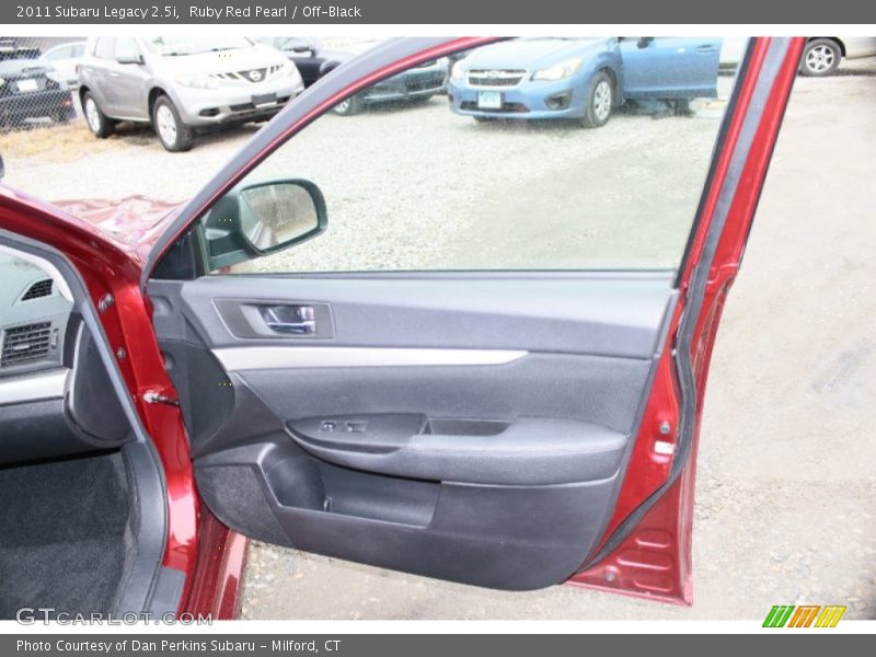 Ruby Red Pearl / Off-Black 2011 Subaru Legacy 2.5i