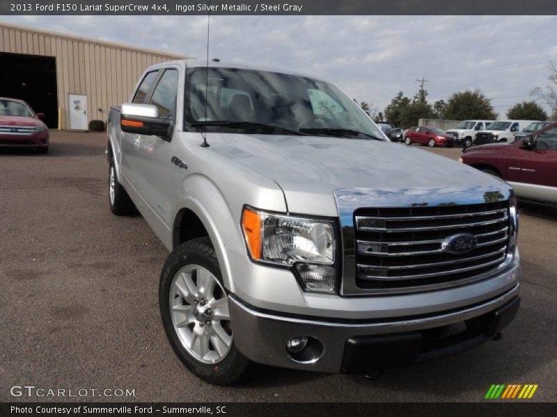 Ingot Silver Metallic / Steel Gray 2013 Ford F150 Lariat SuperCrew 4x4