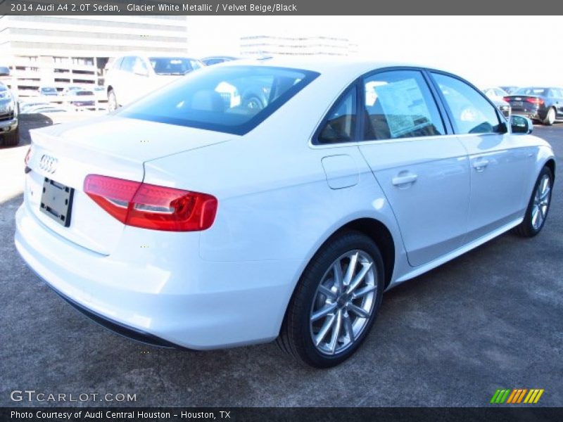 Glacier White Metallic / Velvet Beige/Black 2014 Audi A4 2.0T Sedan