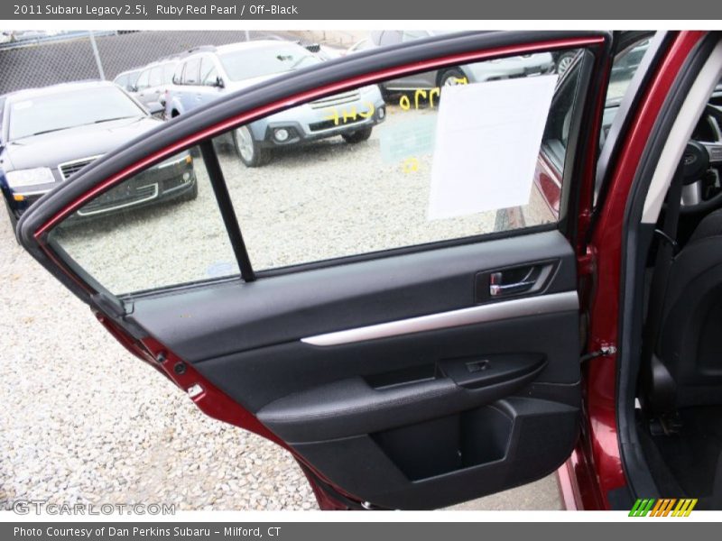 Ruby Red Pearl / Off-Black 2011 Subaru Legacy 2.5i
