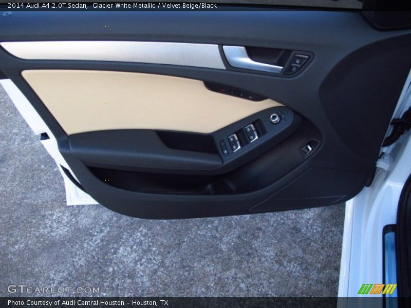 Glacier White Metallic / Velvet Beige/Black 2014 Audi A4 2.0T Sedan