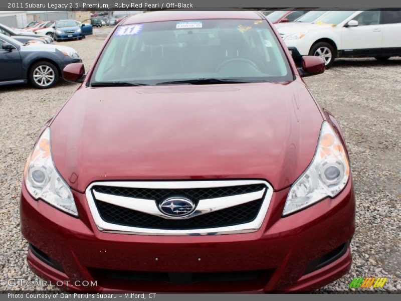 Ruby Red Pearl / Off-Black 2011 Subaru Legacy 2.5i Premium