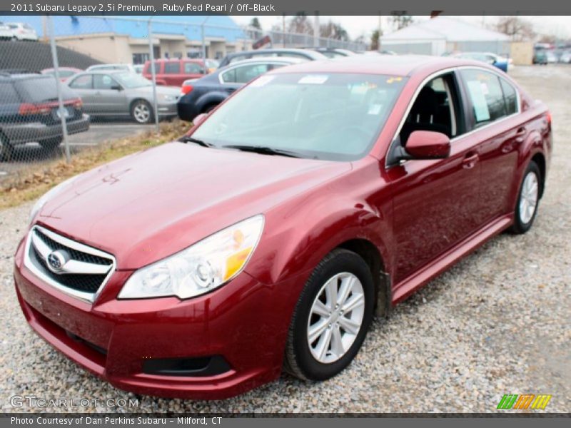 Ruby Red Pearl / Off-Black 2011 Subaru Legacy 2.5i Premium