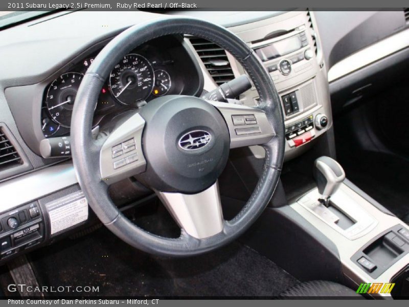 Ruby Red Pearl / Off-Black 2011 Subaru Legacy 2.5i Premium
