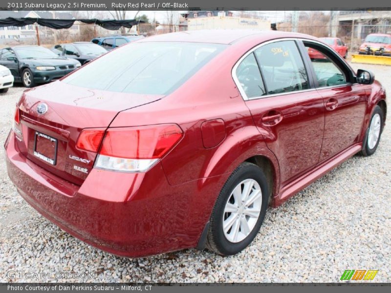 Ruby Red Pearl / Off-Black 2011 Subaru Legacy 2.5i Premium