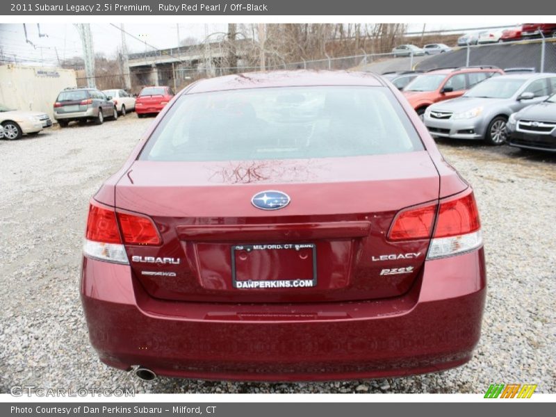 Ruby Red Pearl / Off-Black 2011 Subaru Legacy 2.5i Premium