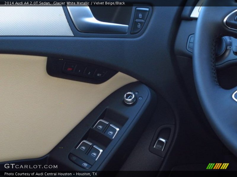 Glacier White Metallic / Velvet Beige/Black 2014 Audi A4 2.0T Sedan