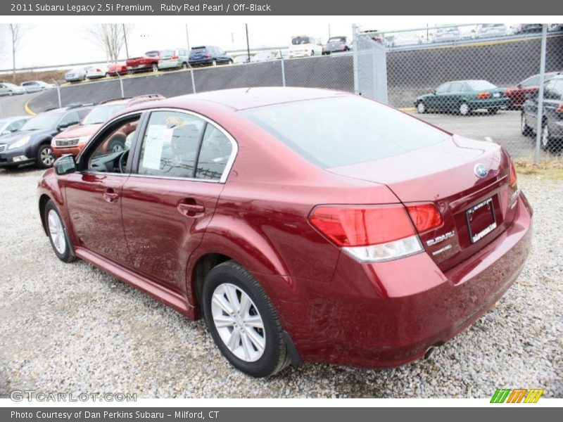 Ruby Red Pearl / Off-Black 2011 Subaru Legacy 2.5i Premium