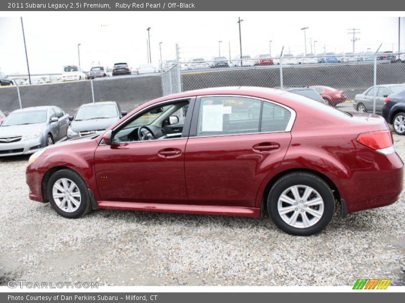 Ruby Red Pearl / Off-Black 2011 Subaru Legacy 2.5i Premium