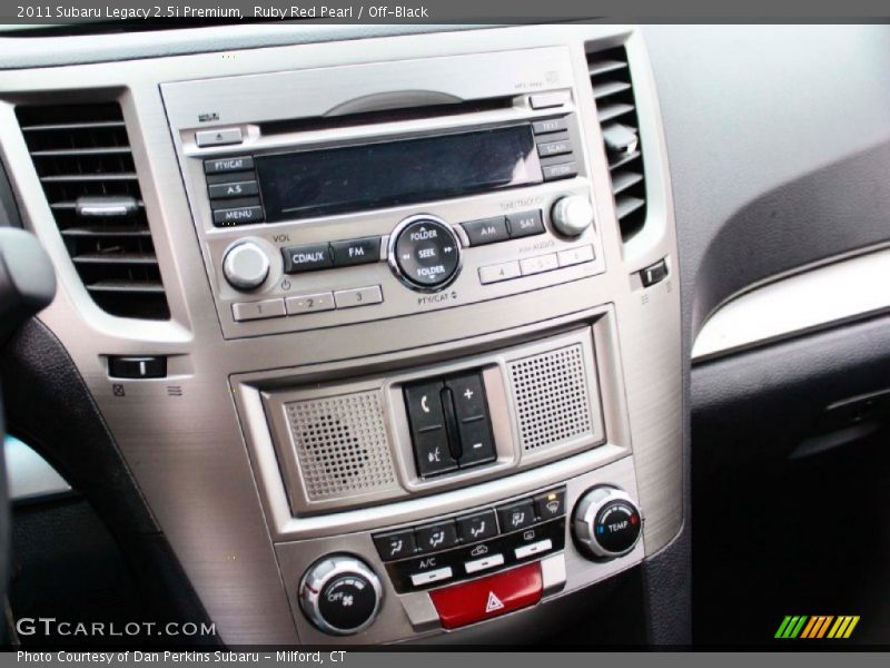 Ruby Red Pearl / Off-Black 2011 Subaru Legacy 2.5i Premium