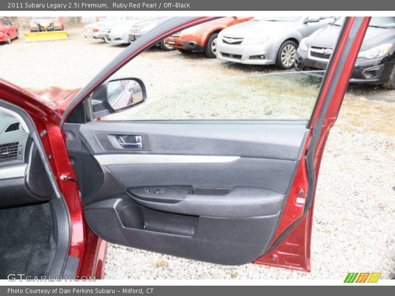 Ruby Red Pearl / Off-Black 2011 Subaru Legacy 2.5i Premium