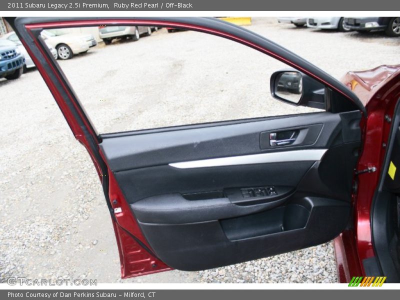 Ruby Red Pearl / Off-Black 2011 Subaru Legacy 2.5i Premium