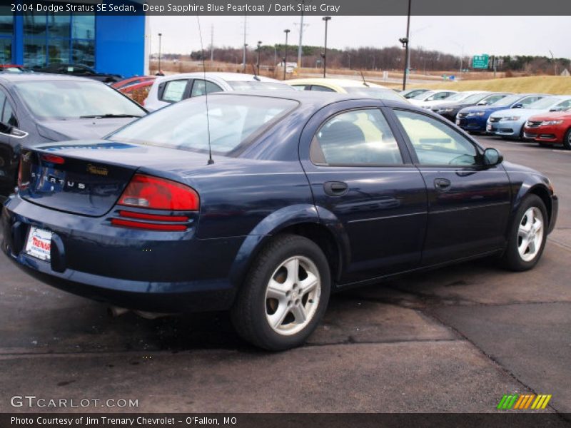 Deep Sapphire Blue Pearlcoat / Dark Slate Gray 2004 Dodge Stratus SE Sedan