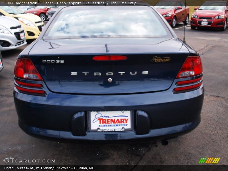 Deep Sapphire Blue Pearlcoat / Dark Slate Gray 2004 Dodge Stratus SE Sedan