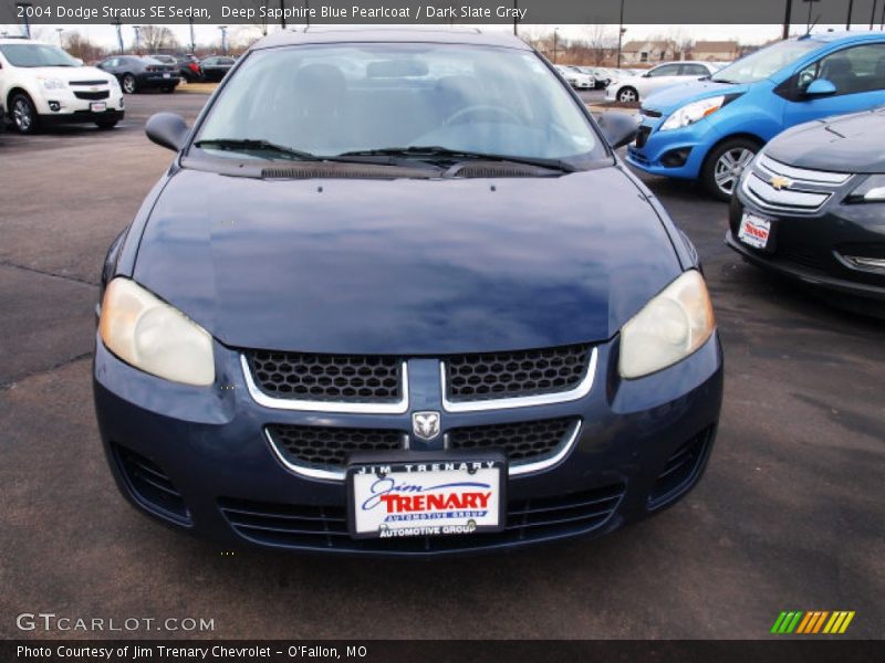 Deep Sapphire Blue Pearlcoat / Dark Slate Gray 2004 Dodge Stratus SE Sedan