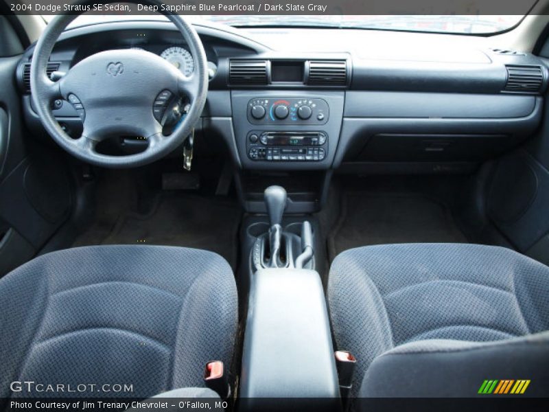 Deep Sapphire Blue Pearlcoat / Dark Slate Gray 2004 Dodge Stratus SE Sedan