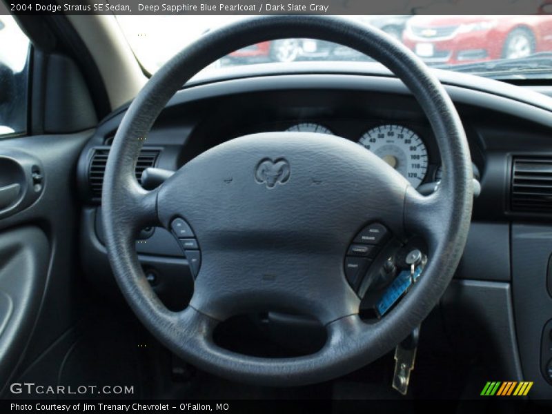 Deep Sapphire Blue Pearlcoat / Dark Slate Gray 2004 Dodge Stratus SE Sedan