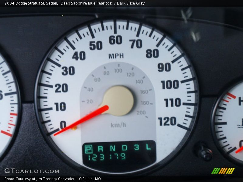 Deep Sapphire Blue Pearlcoat / Dark Slate Gray 2004 Dodge Stratus SE Sedan
