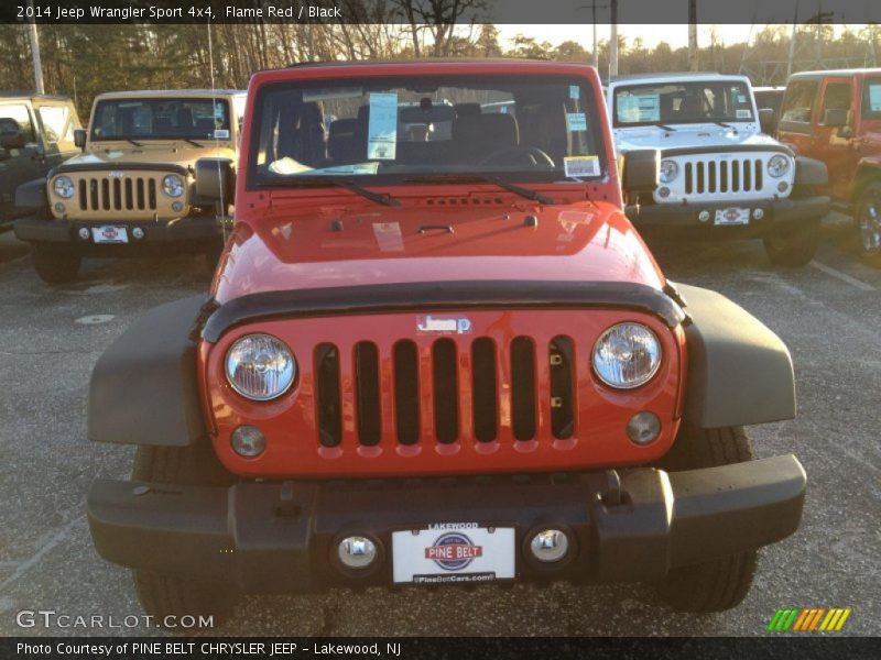 Flame Red / Black 2014 Jeep Wrangler Sport 4x4