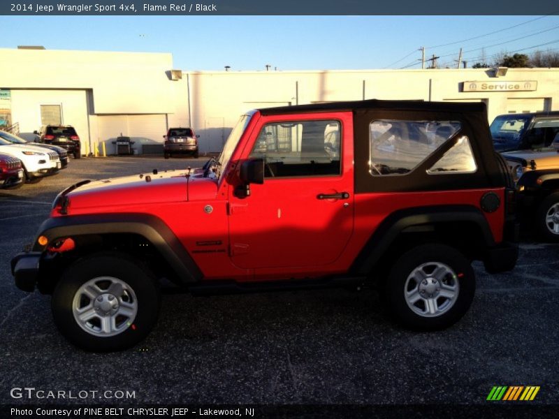 Flame Red / Black 2014 Jeep Wrangler Sport 4x4