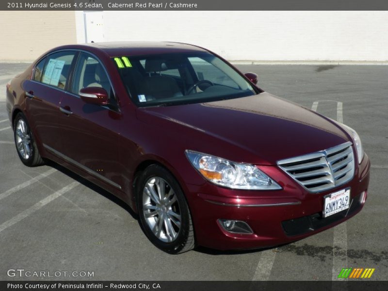Cabernet Red Pearl / Cashmere 2011 Hyundai Genesis 4.6 Sedan