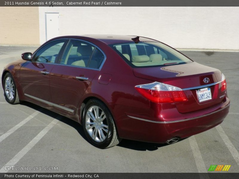Cabernet Red Pearl / Cashmere 2011 Hyundai Genesis 4.6 Sedan