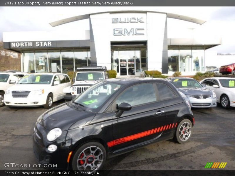 Nero (Black) / Sport Tessuto Nero/Nero (Black/Black) 2012 Fiat 500 Sport