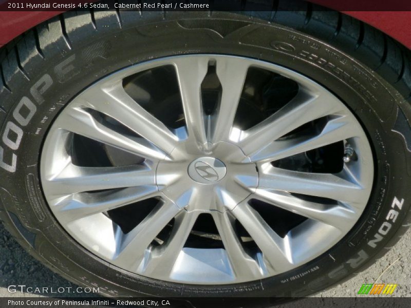 Cabernet Red Pearl / Cashmere 2011 Hyundai Genesis 4.6 Sedan