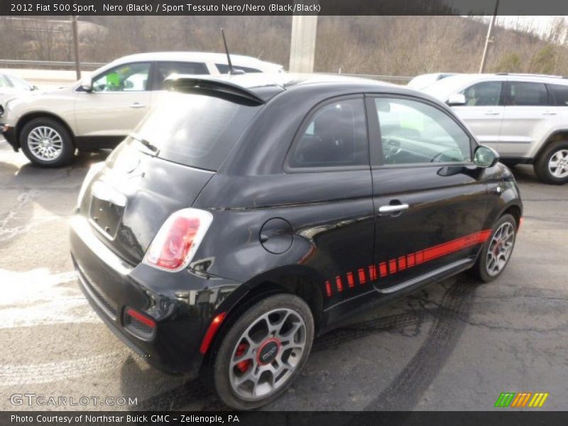 Nero (Black) / Sport Tessuto Nero/Nero (Black/Black) 2012 Fiat 500 Sport