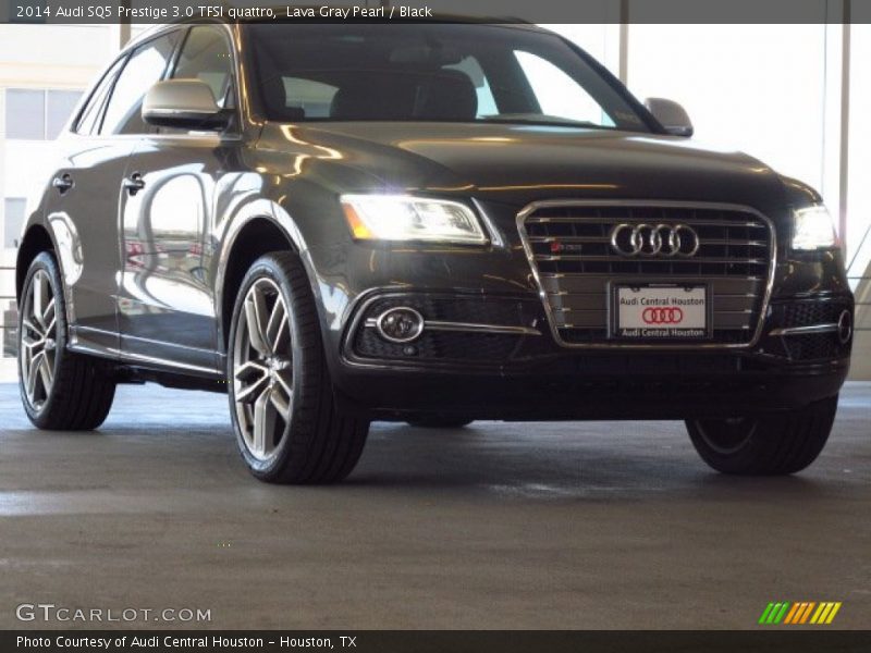 Lava Gray Pearl / Black 2014 Audi SQ5 Prestige 3.0 TFSI quattro