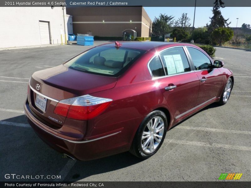 Cabernet Red Pearl / Cashmere 2011 Hyundai Genesis 4.6 Sedan