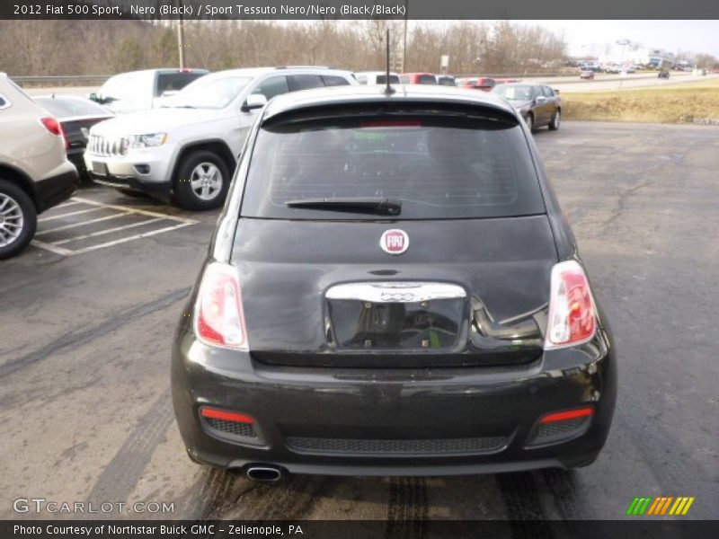 Nero (Black) / Sport Tessuto Nero/Nero (Black/Black) 2012 Fiat 500 Sport