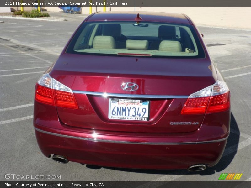 Cabernet Red Pearl / Cashmere 2011 Hyundai Genesis 4.6 Sedan