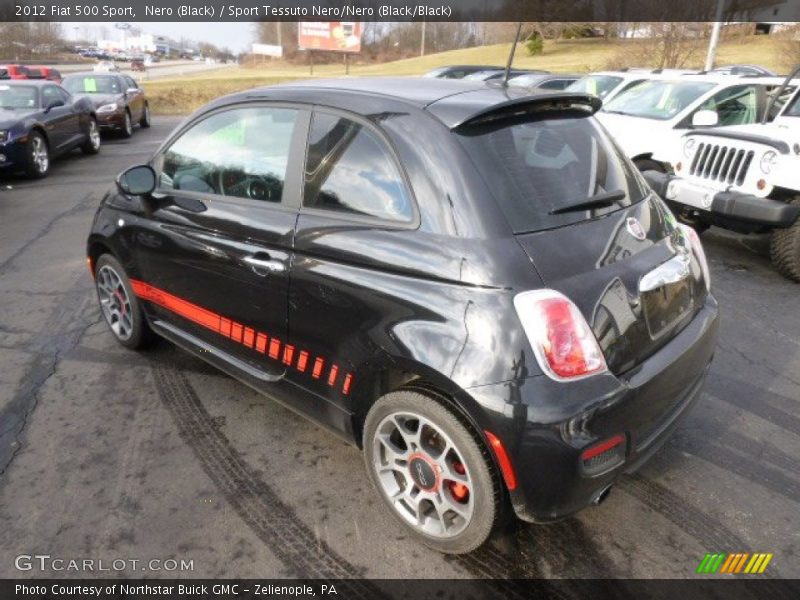 Nero (Black) / Sport Tessuto Nero/Nero (Black/Black) 2012 Fiat 500 Sport