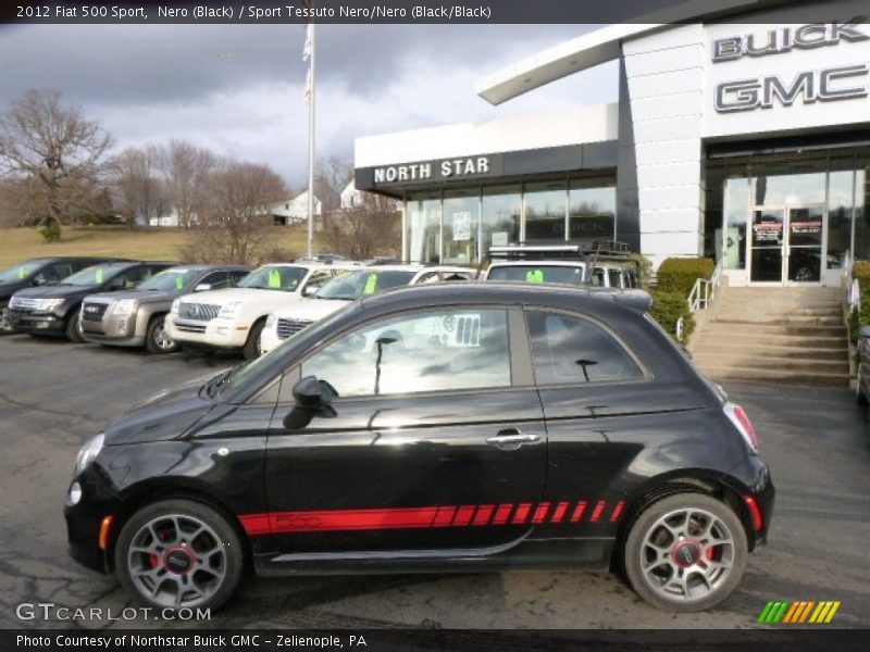 Nero (Black) / Sport Tessuto Nero/Nero (Black/Black) 2012 Fiat 500 Sport