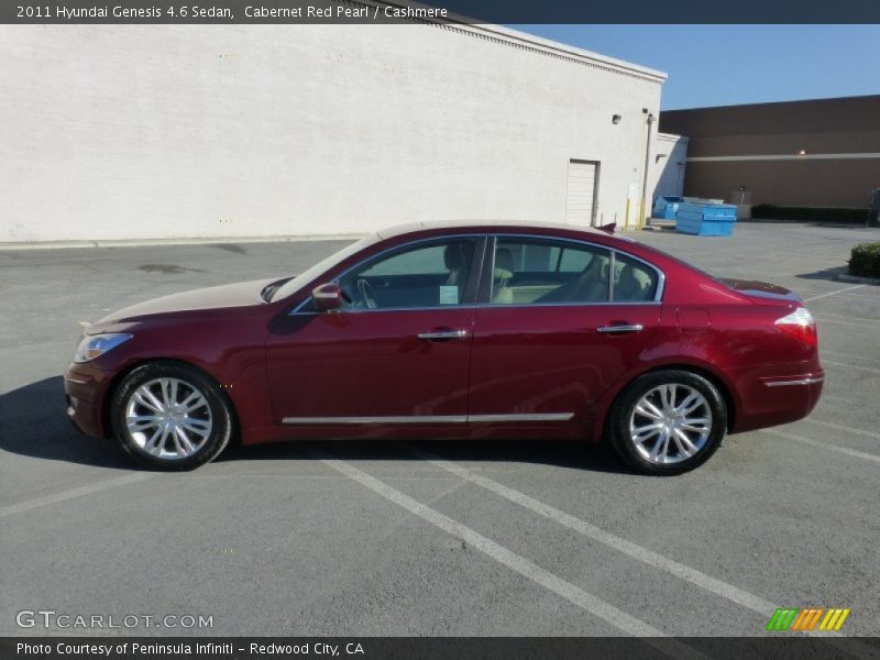 Cabernet Red Pearl / Cashmere 2011 Hyundai Genesis 4.6 Sedan