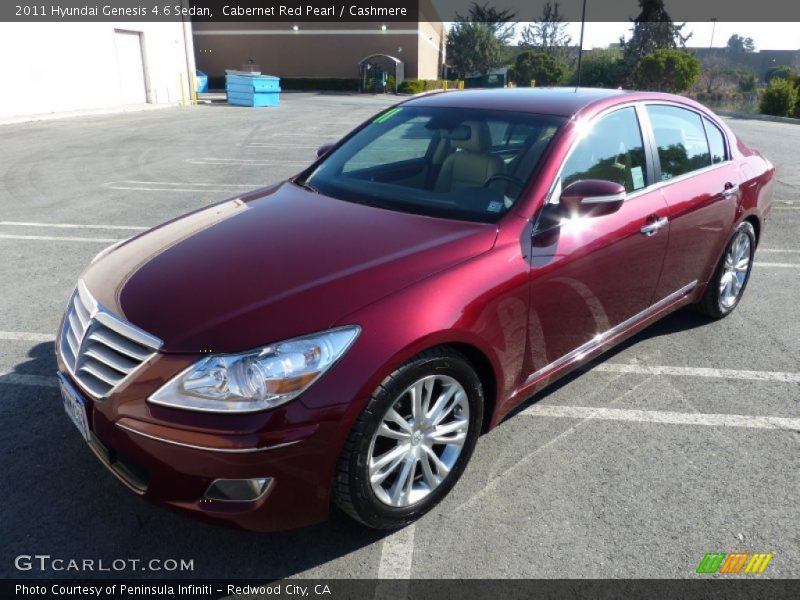 Cabernet Red Pearl / Cashmere 2011 Hyundai Genesis 4.6 Sedan