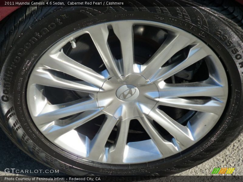 Cabernet Red Pearl / Cashmere 2011 Hyundai Genesis 4.6 Sedan