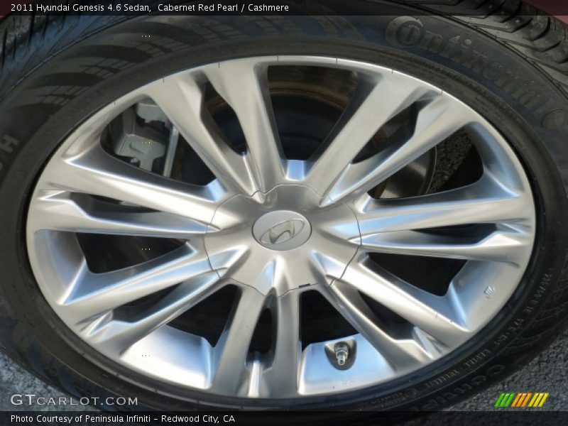 Cabernet Red Pearl / Cashmere 2011 Hyundai Genesis 4.6 Sedan